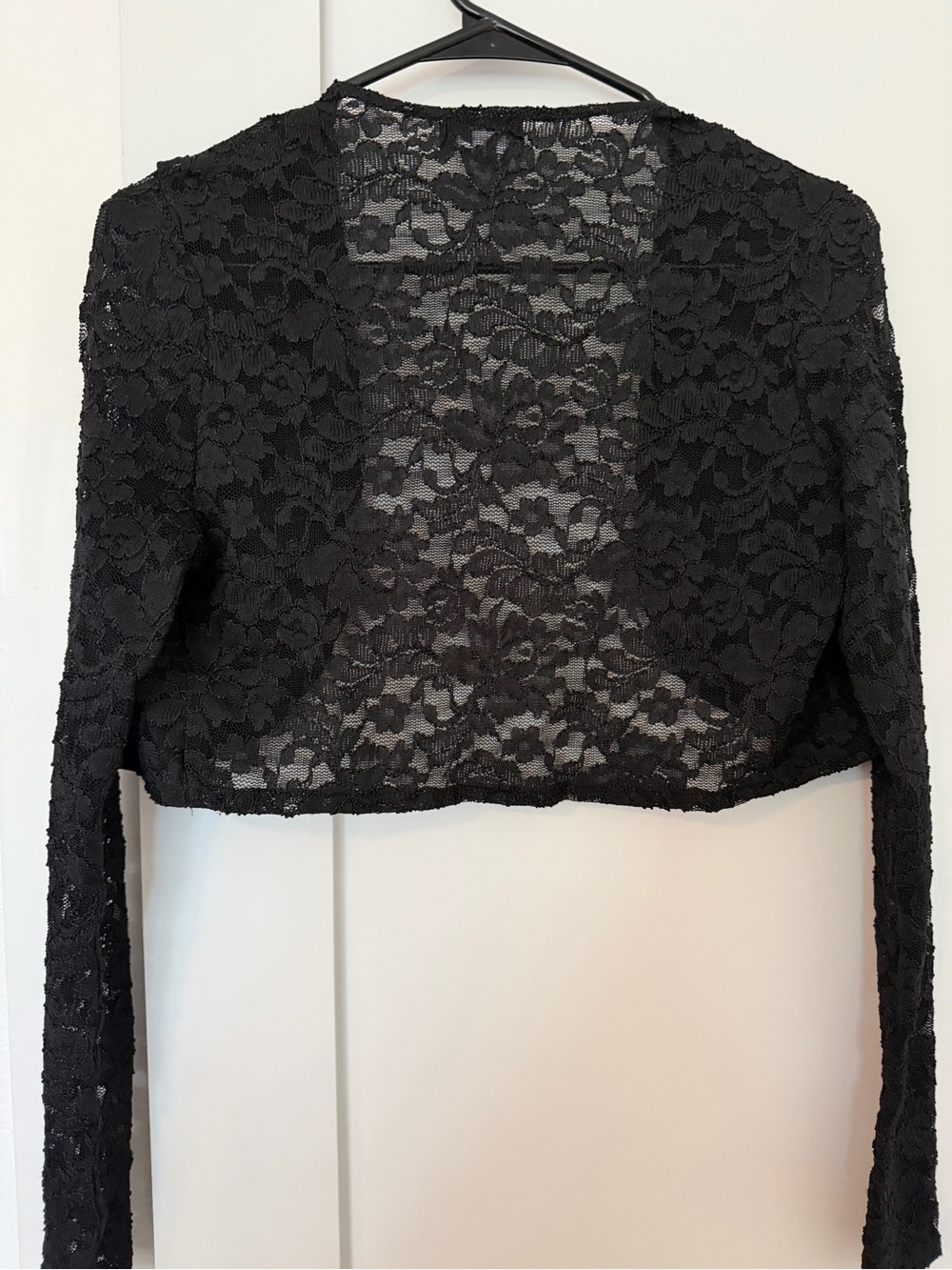 La Scala Black Lace Bolero Shrug